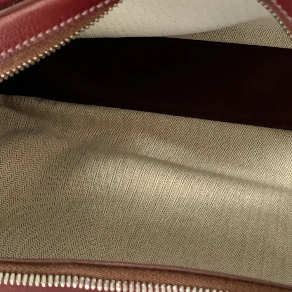 HERMES 2013 Hebdo Reporter Burgundy Togo Leather Palladium Messenger Bag